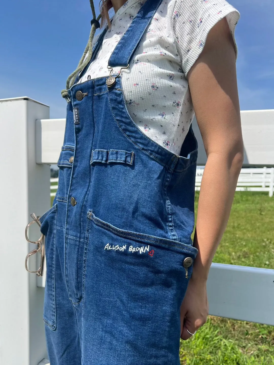 ALLISON BROWN  Embroidery Logo Overall
