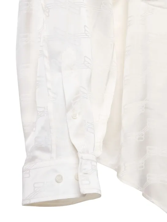 Balenciaga   Monogram logo jacquard pajama shirt 