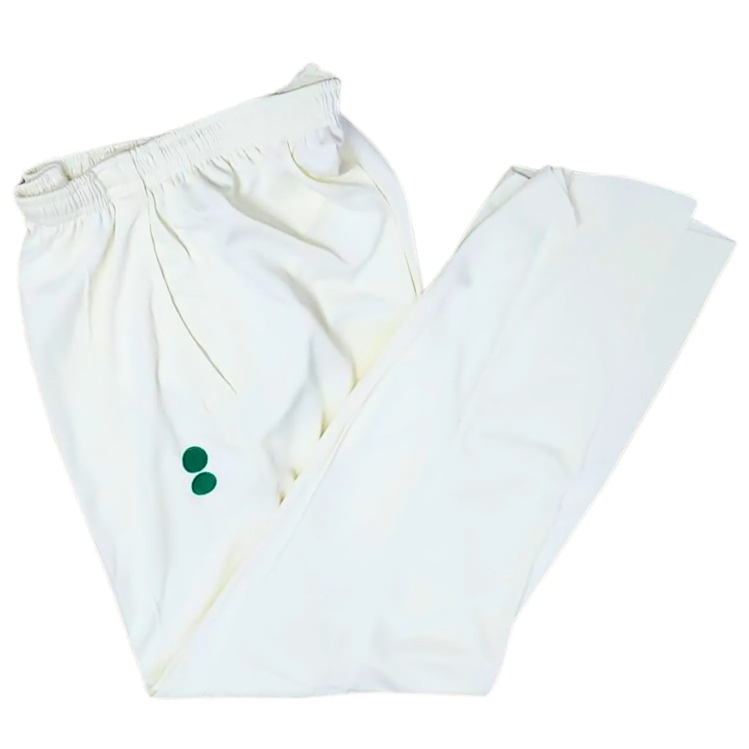 Boom Boom Uniform, White-Green Cricket Shirt & Trouser, XL