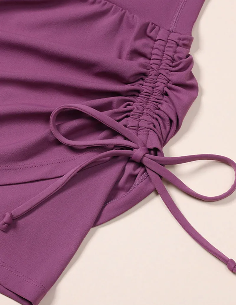 Breathable Drawstring Sports Yoga Skirt