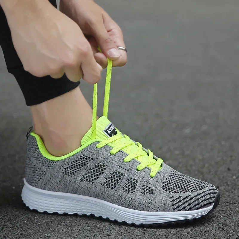 Breathable Walking Mesh Flat Shoes