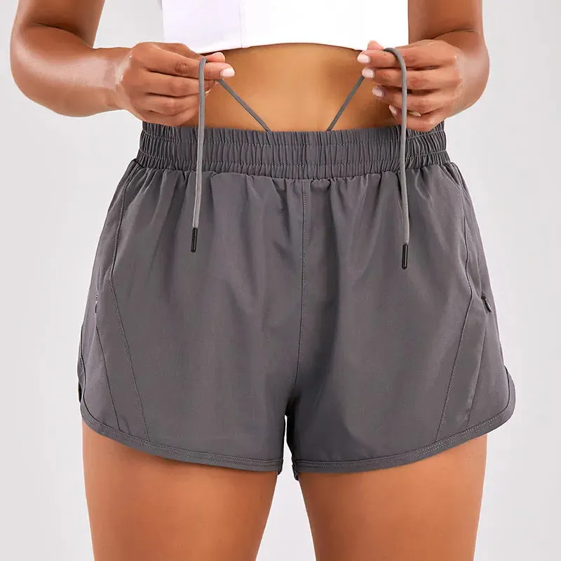 Breathable Women's Running Shorts with Pockets