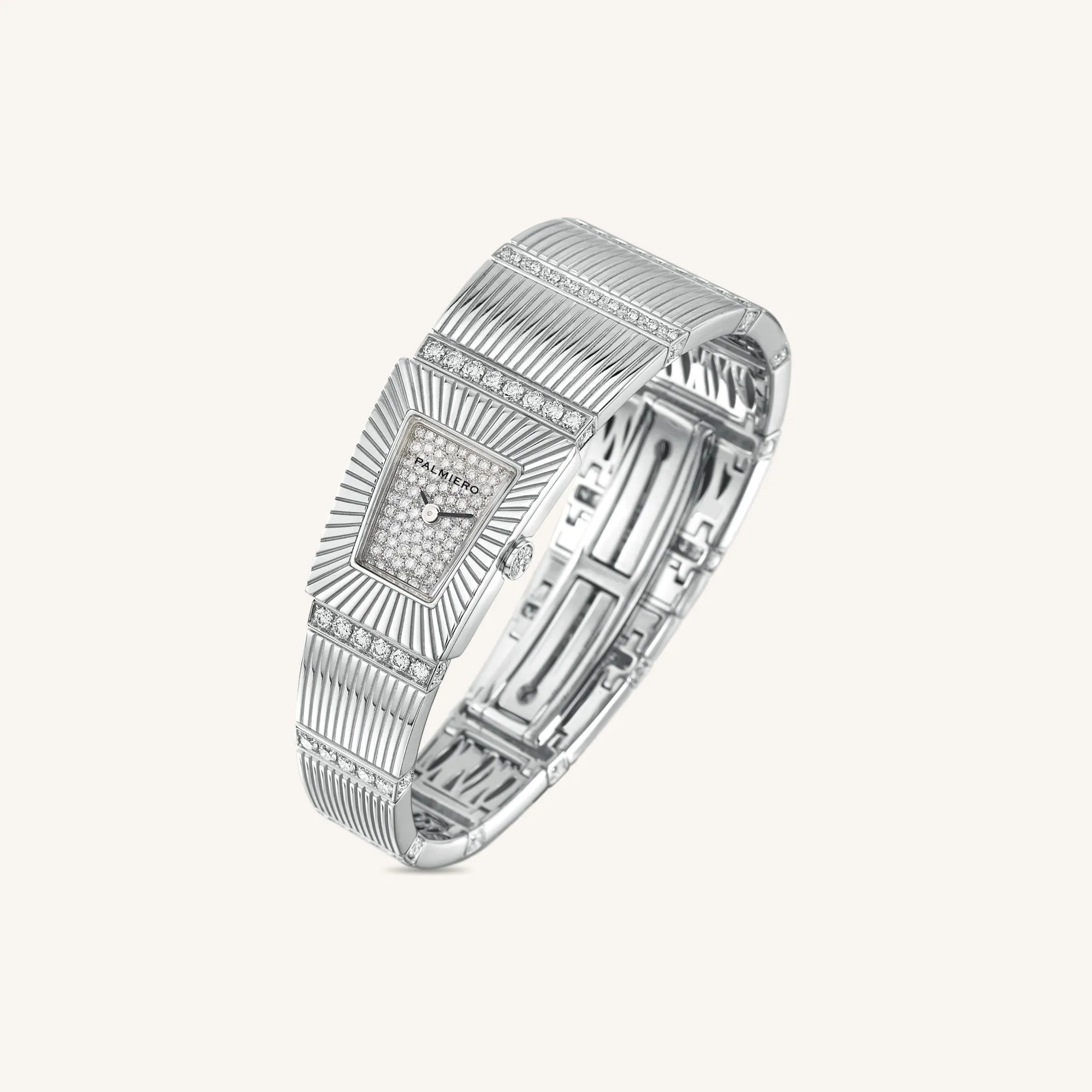 Cleopatra watch with white diamonds