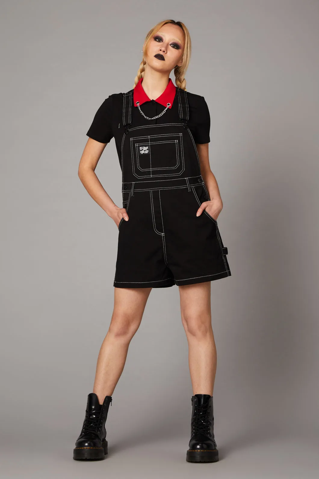 Contrast Stitch Overall