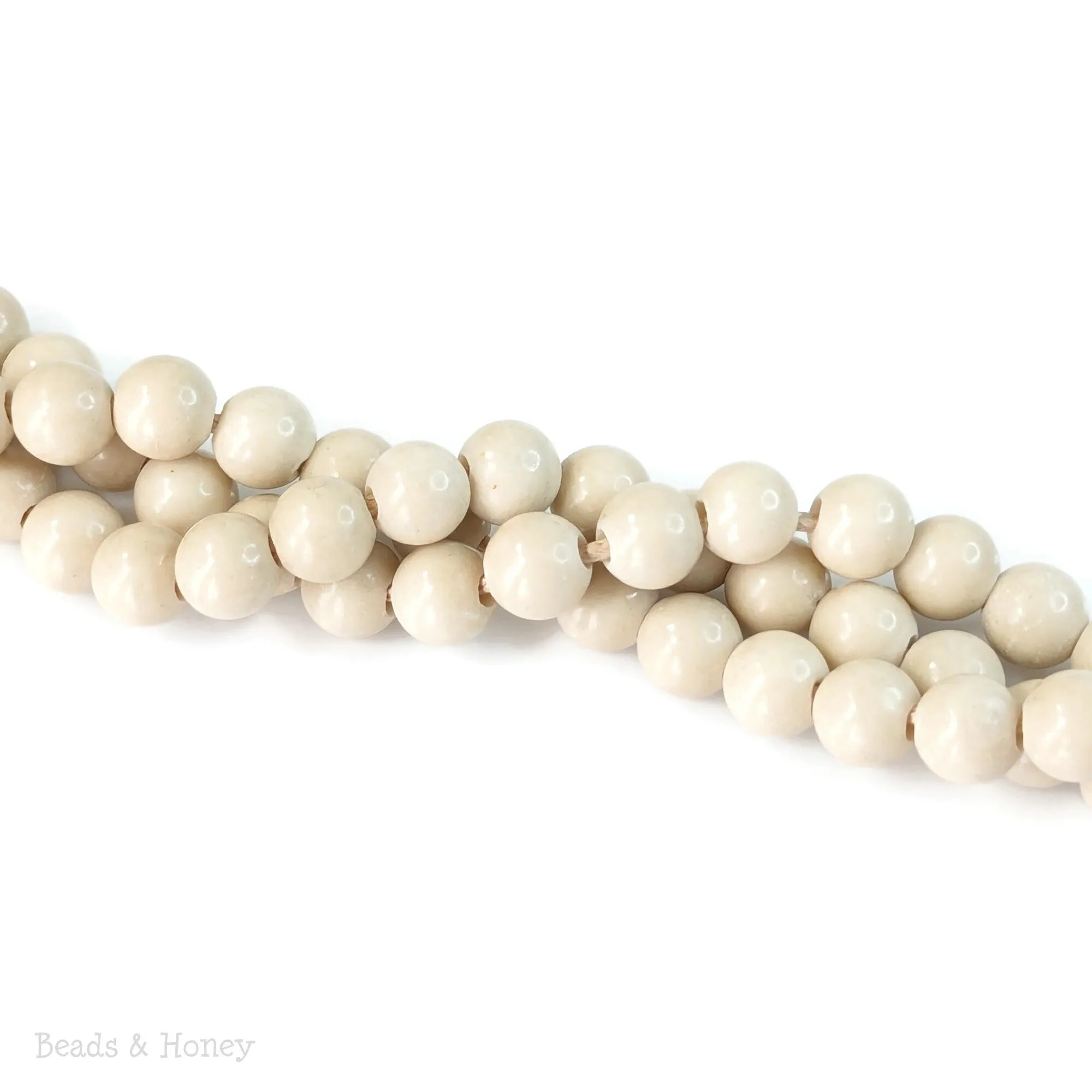 Dakota Stones River Stone Large Hole Bead Round 8mm (8-Inch Strand)