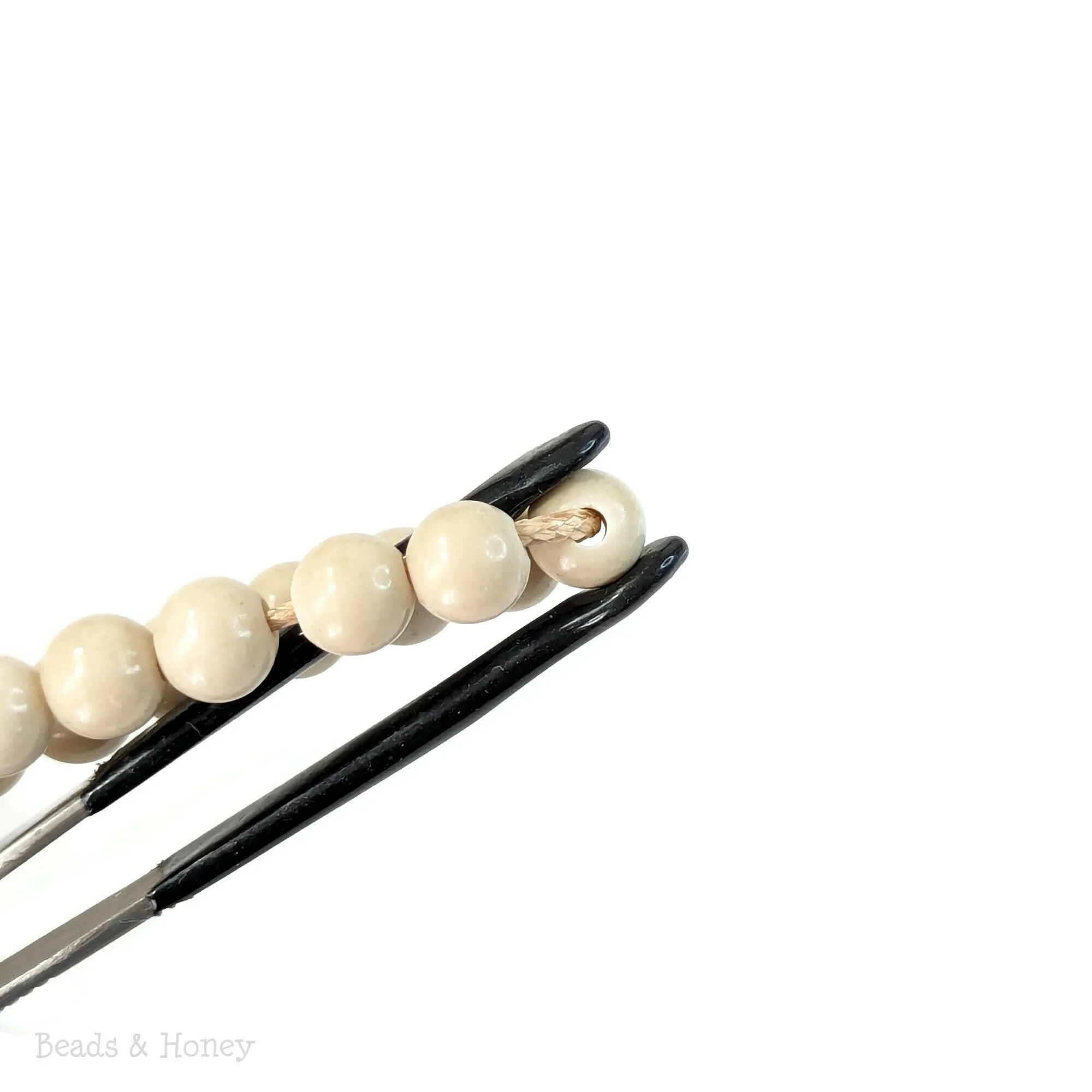 Dakota Stones River Stone Large Hole Bead Round 8mm (8-Inch Strand)