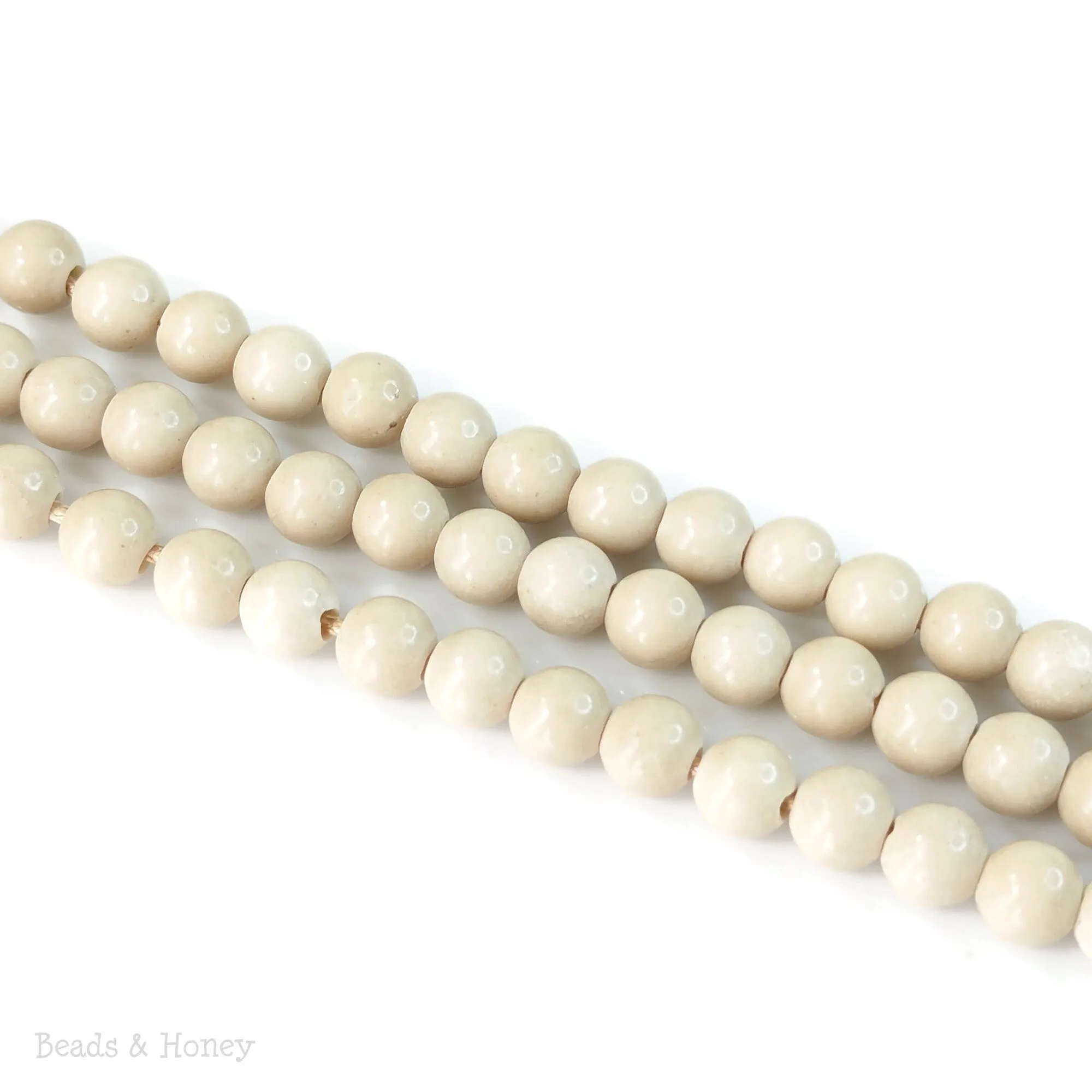 Dakota Stones River Stone Large Hole Bead Round 8mm (8-Inch Strand)