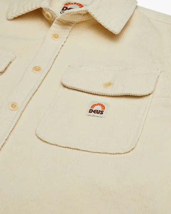 Deus Vacay Cord Shirt - Dirty White