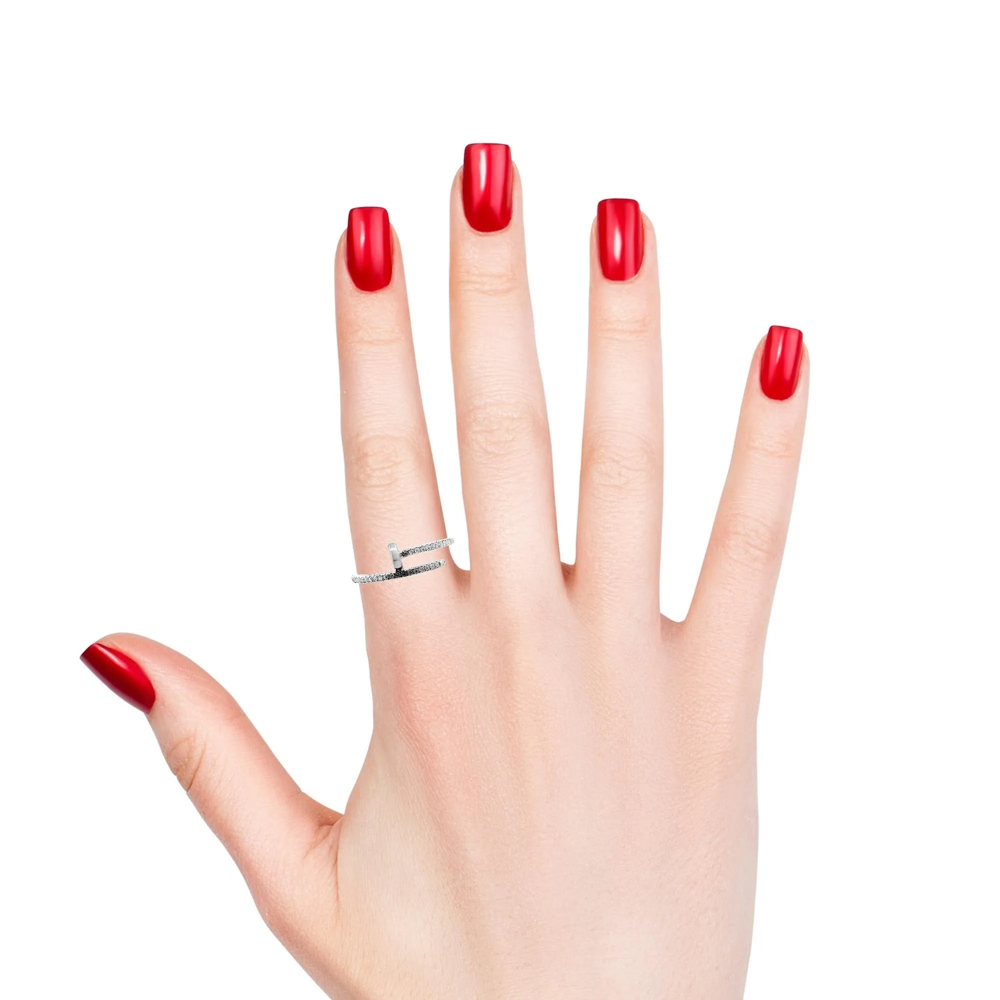 Diamond Minimal Nail Ring