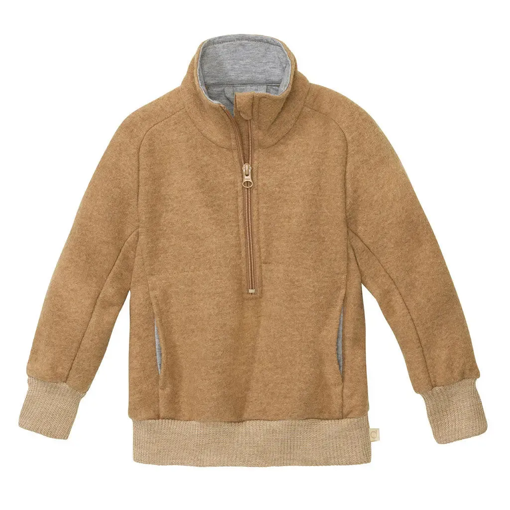 Disana Merino Wool Half-Zipper Sweater