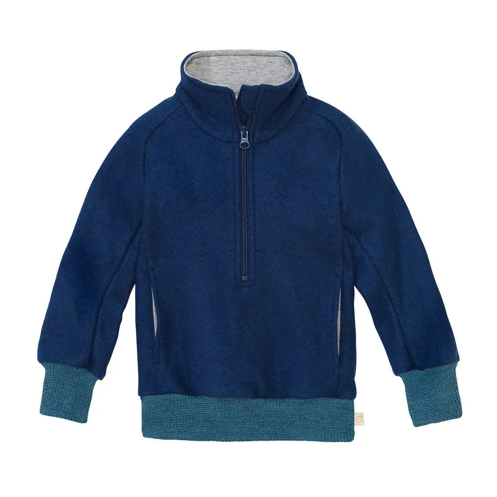 Disana Merino Wool Half-Zipper Sweater