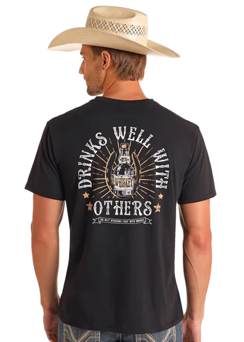 Drinks Well With Others Men's T-Shirt
