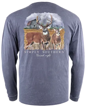 Final Sale✨ Deer Men's Long Sleeve Simply Southern