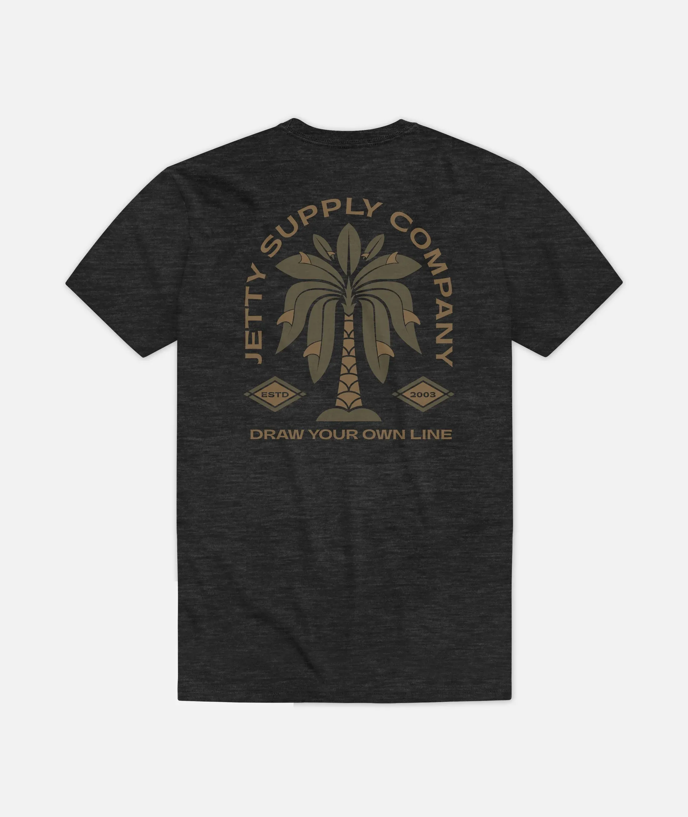 Fins Charcoal Tee
