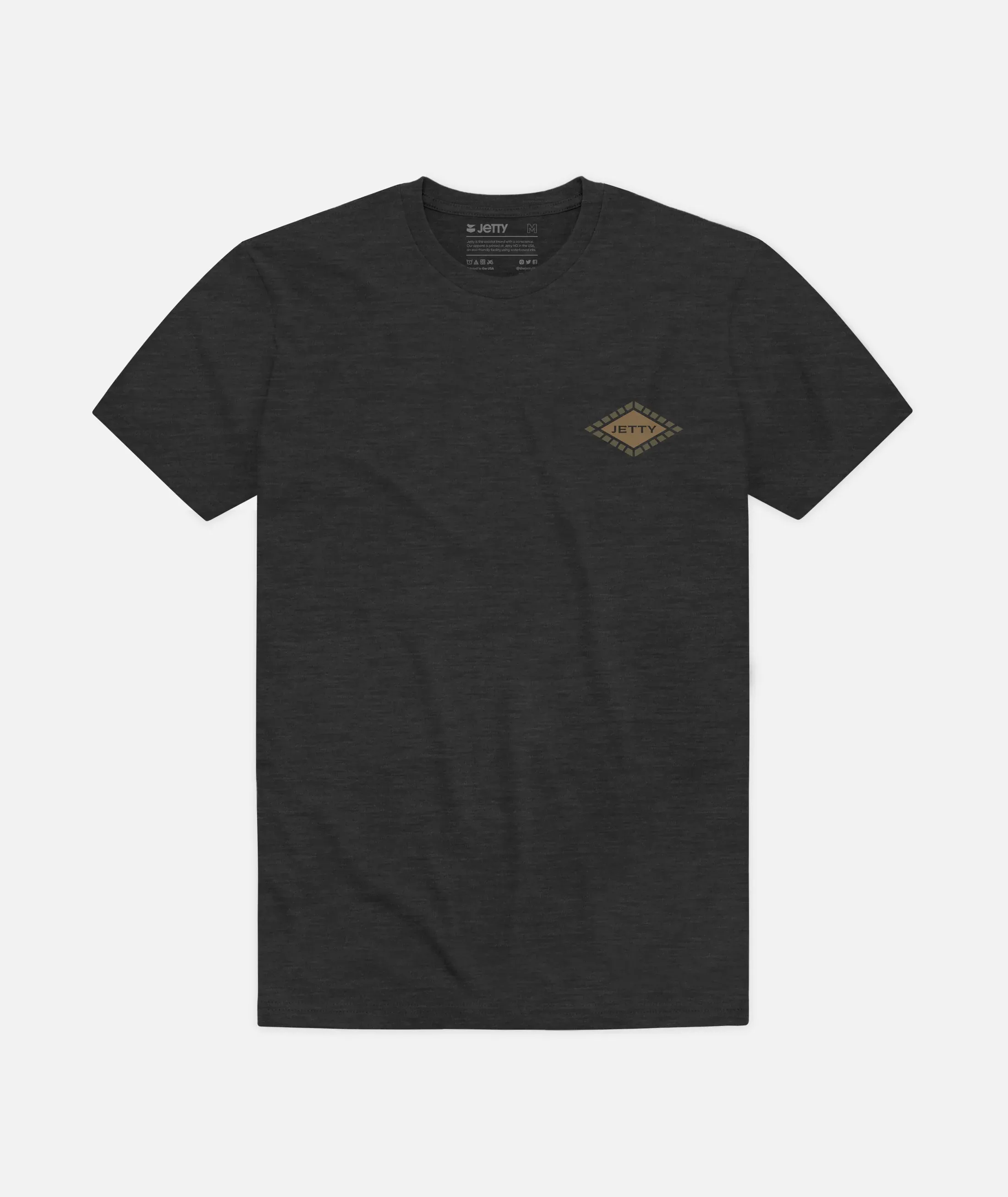 Fins Charcoal Tee