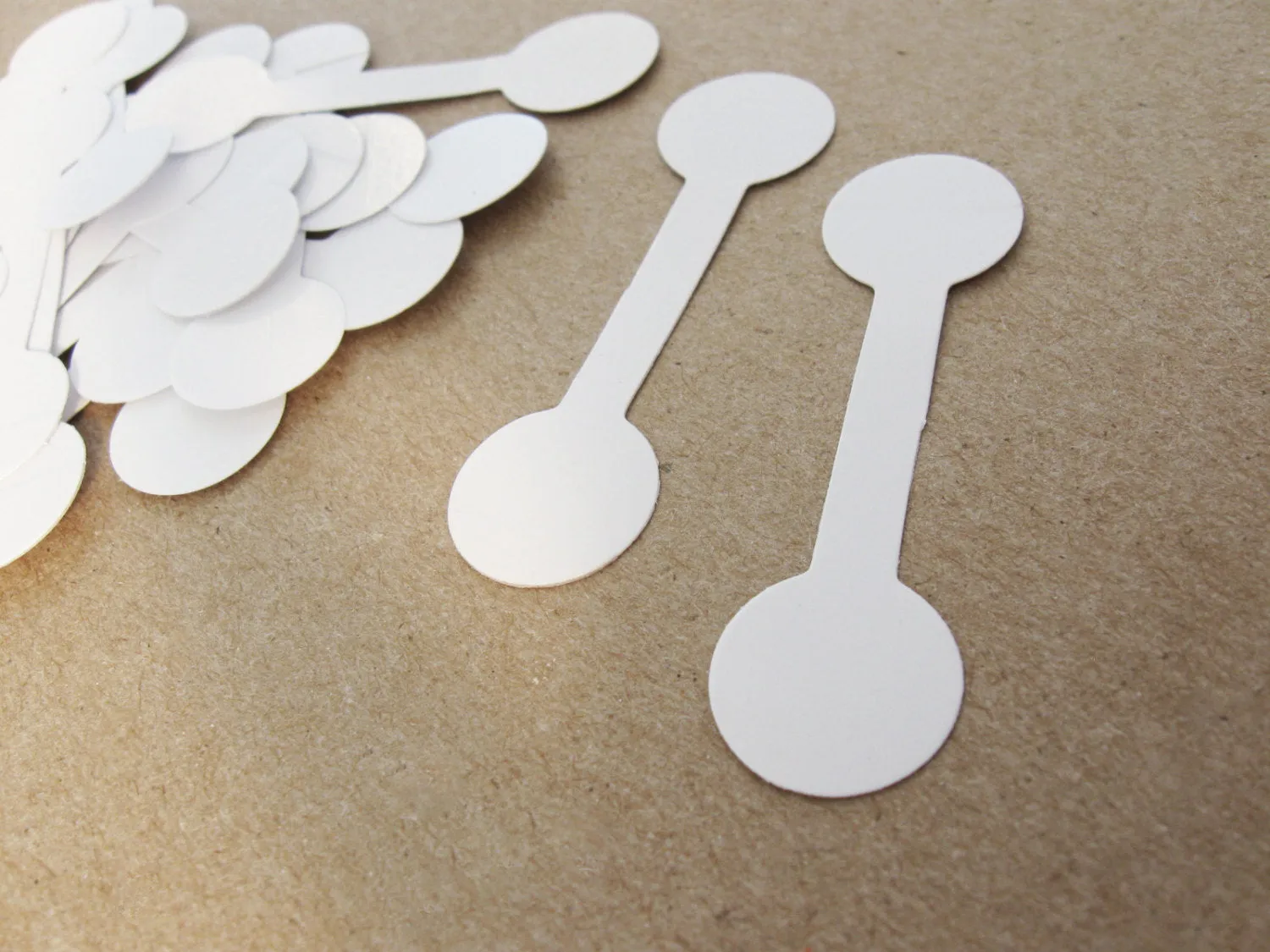 Jewelry price labels - Blank price marking white sticker tags - Set of 50
