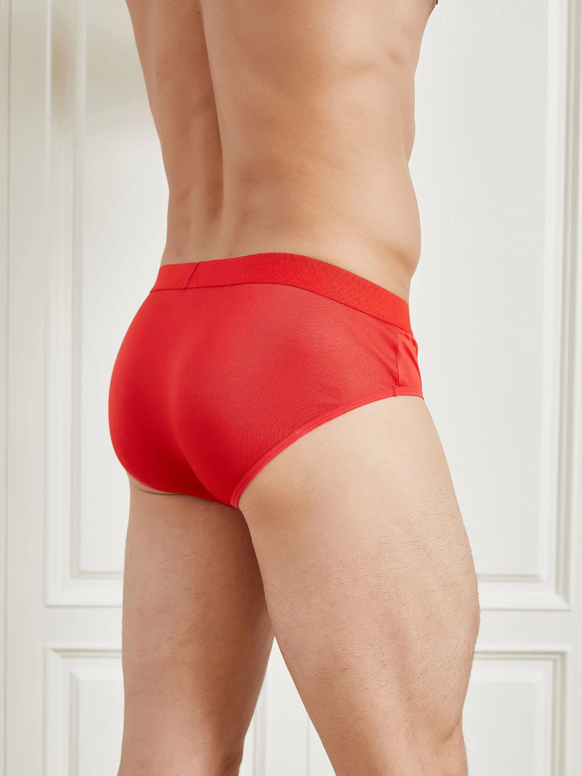 Men Breathable Silk Knitted Underwear