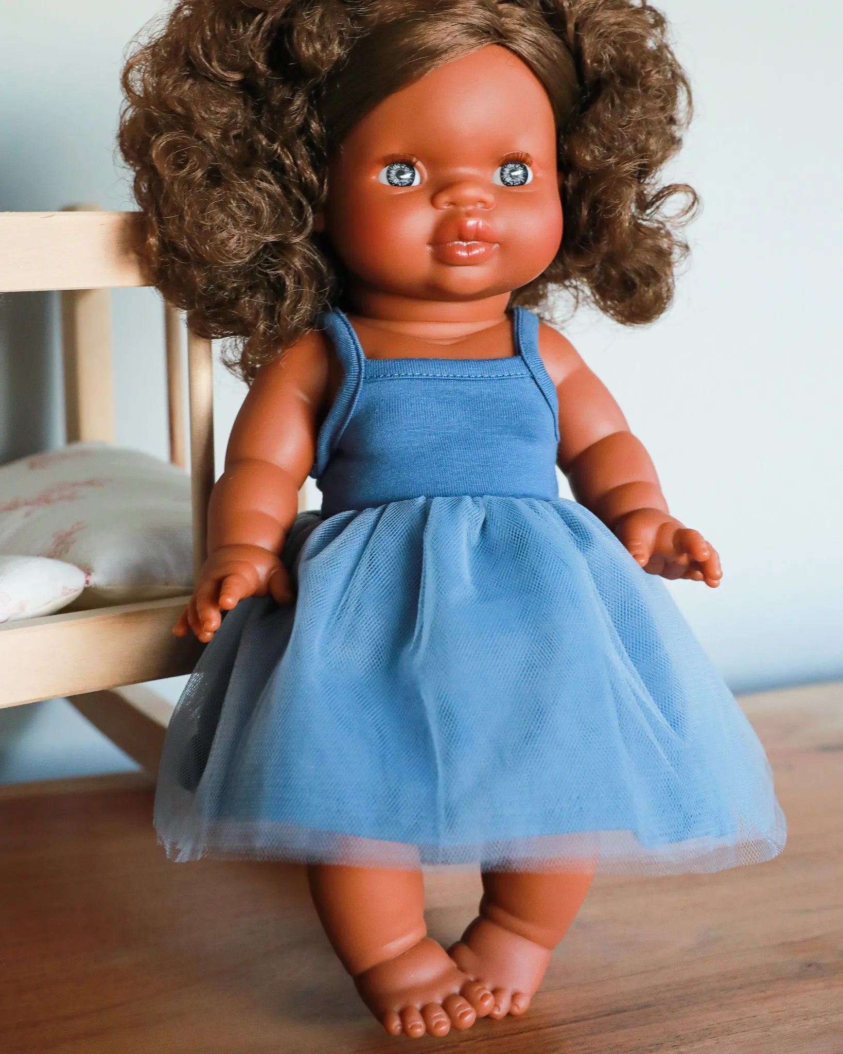 Minikane Doll Clothes | Doll Tutu Dress - Blue
