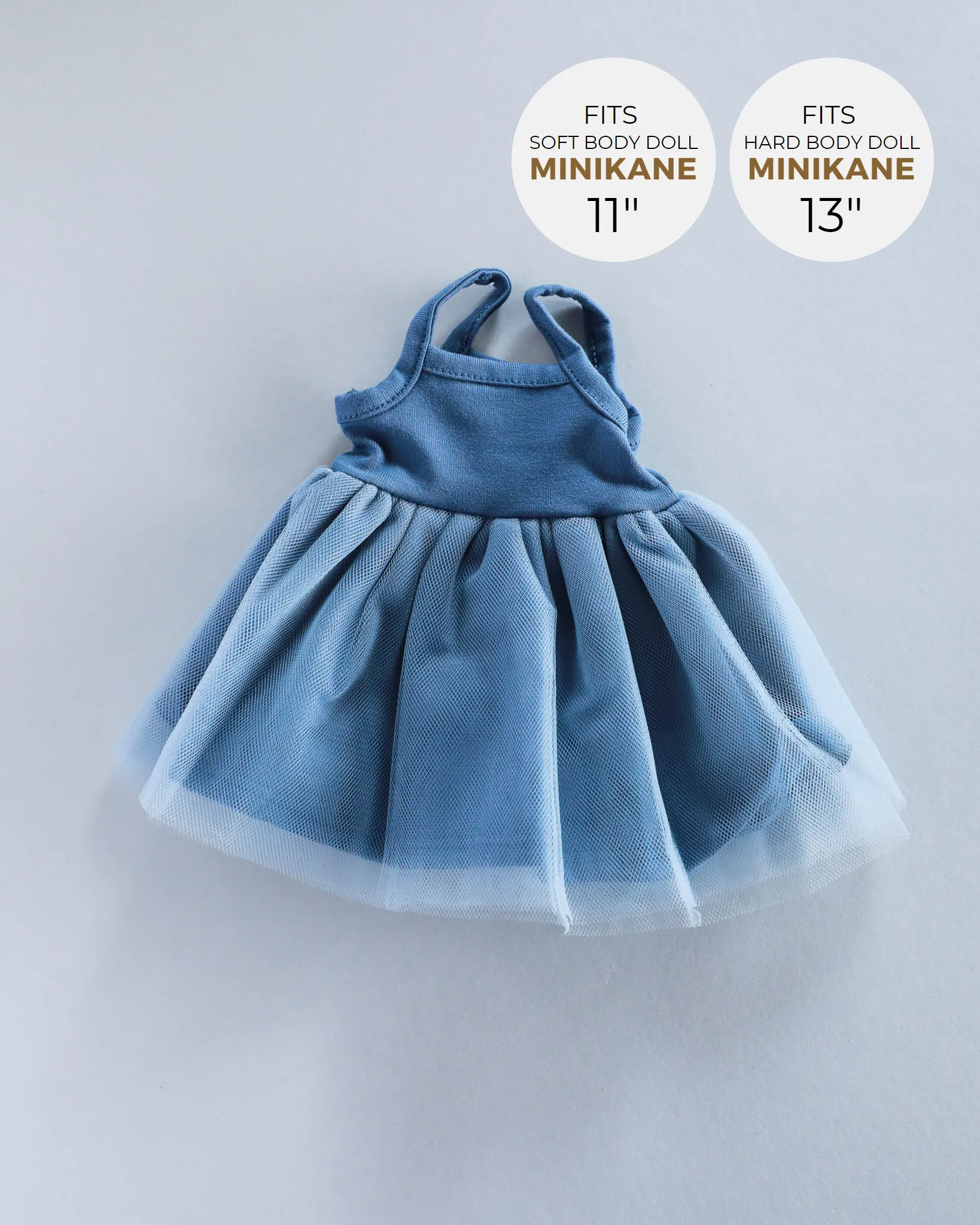 Minikane Doll Clothes | Doll Tutu Dress - Blue
