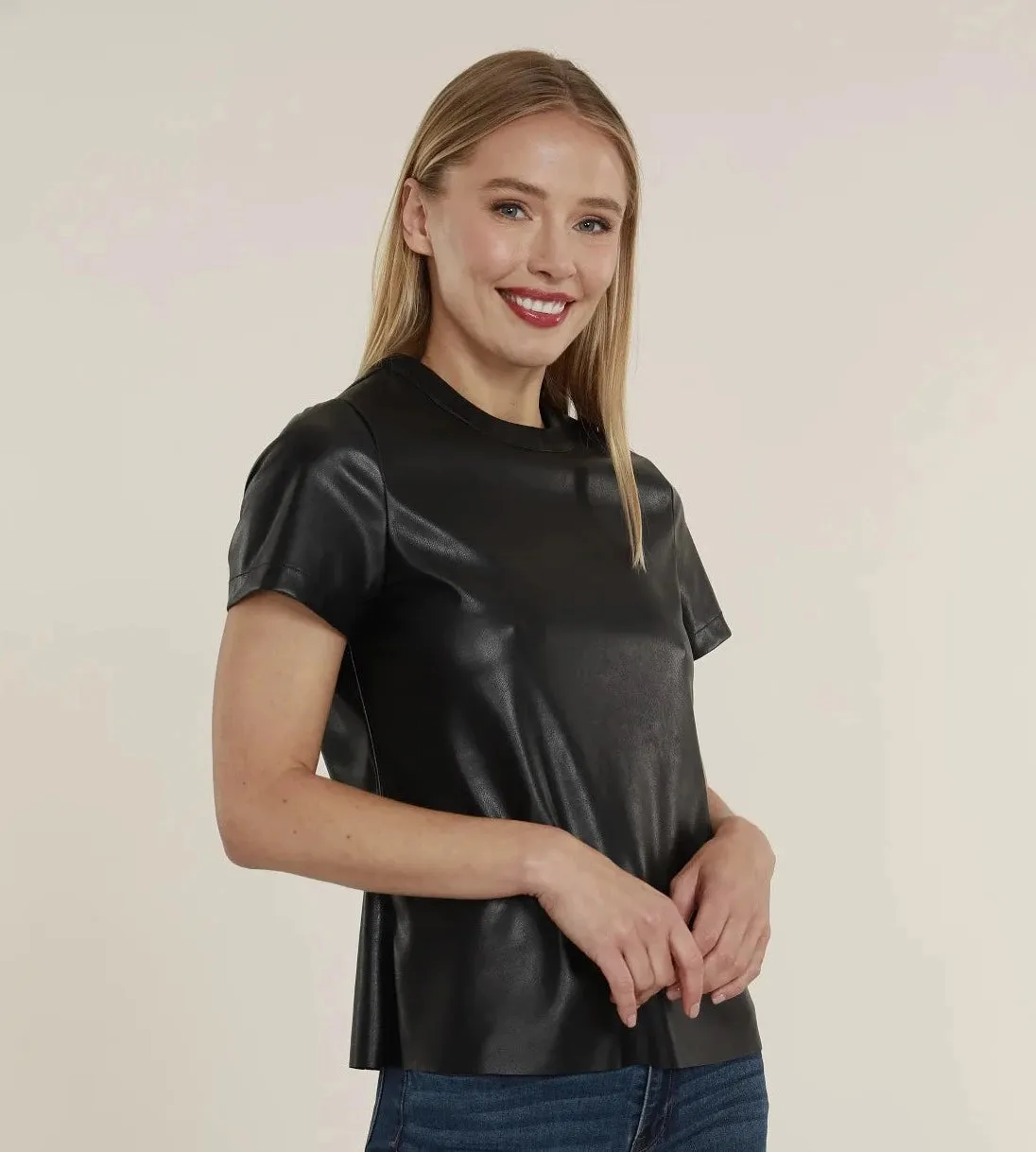 Pleather tee