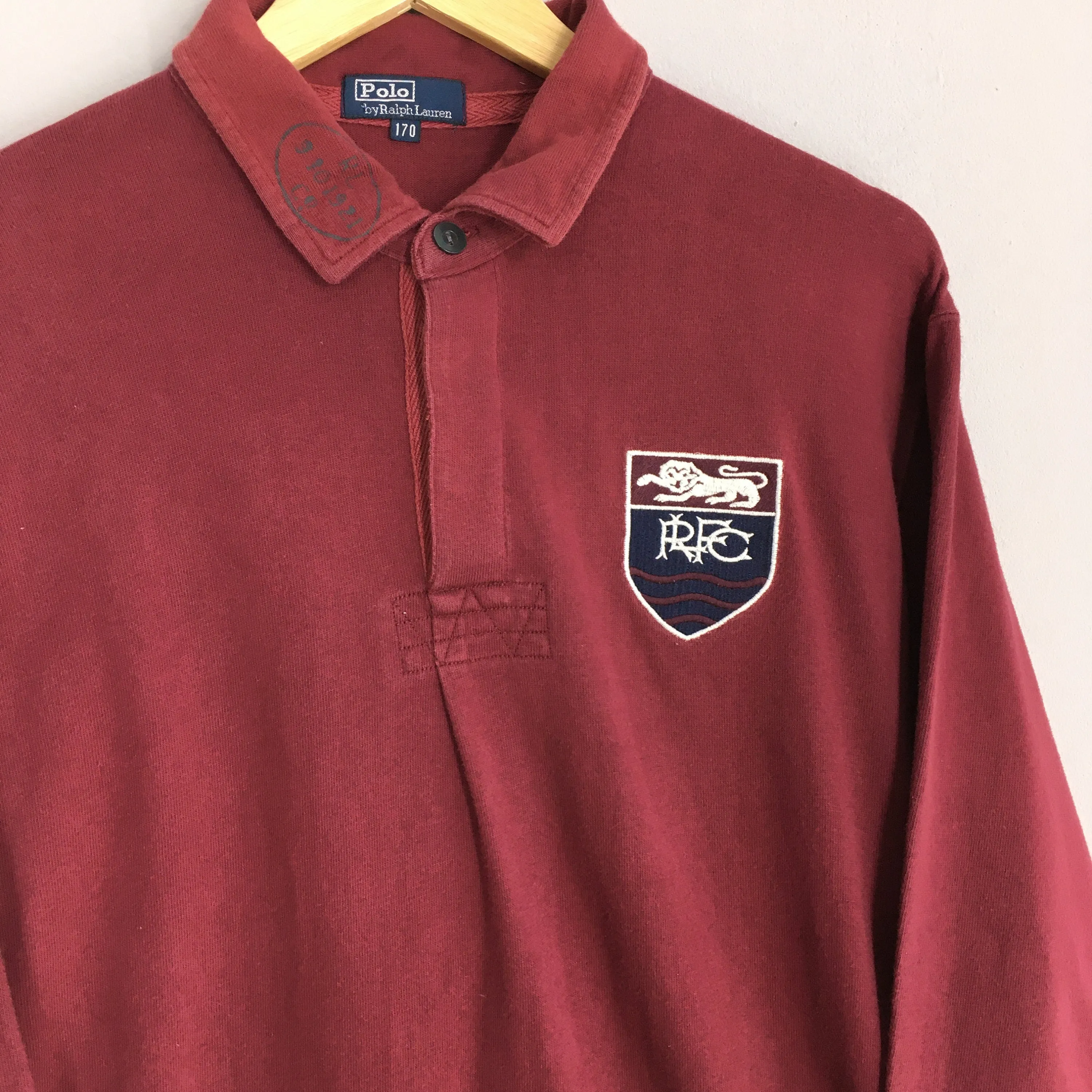 Polo Ralph Lauren Rugby Burgundy Shirt Medium