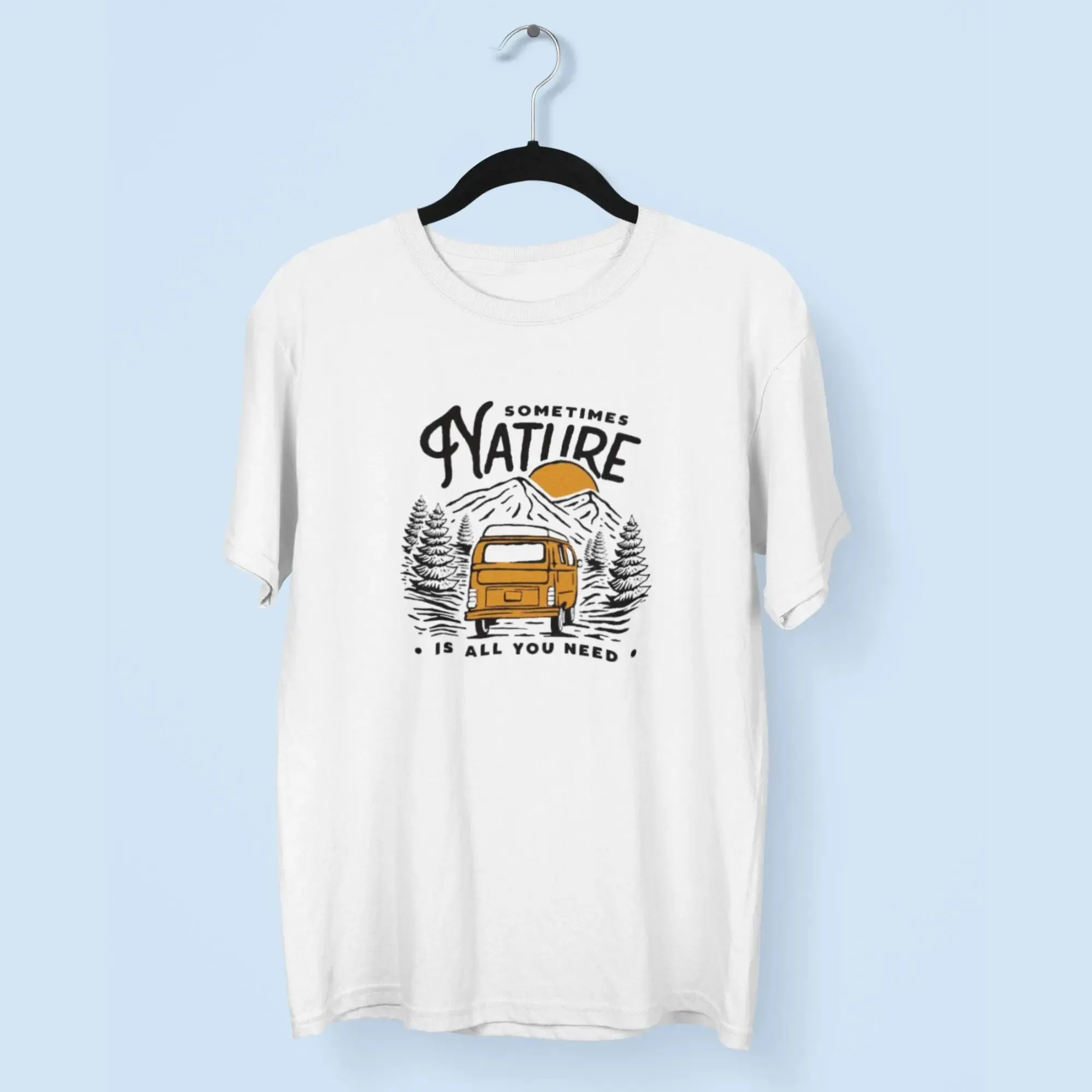 Some Times Nature Round Neck Half Sleeve Classic T-Shirt