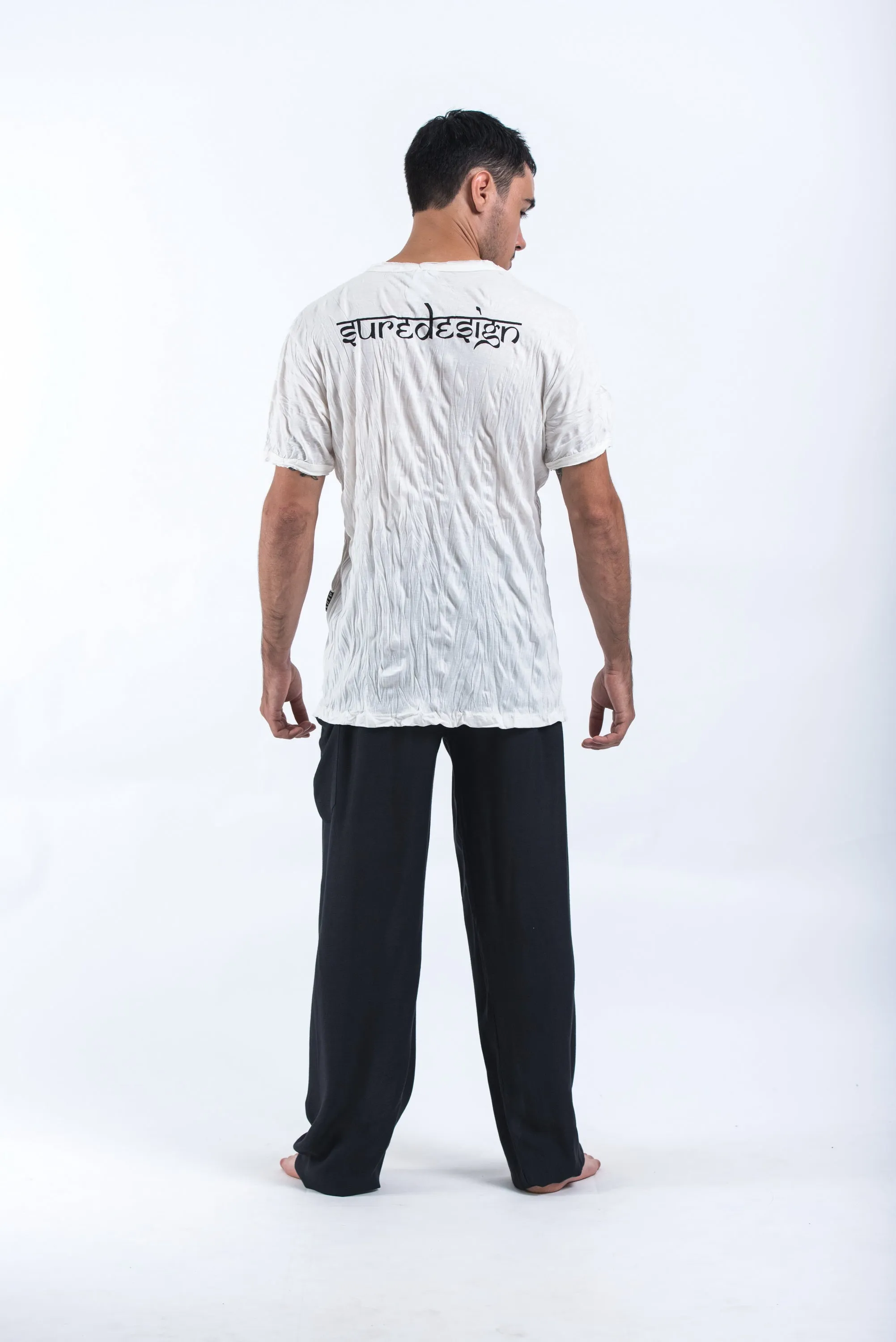 Sure Design Mens Octopus Weed T-Shirt White