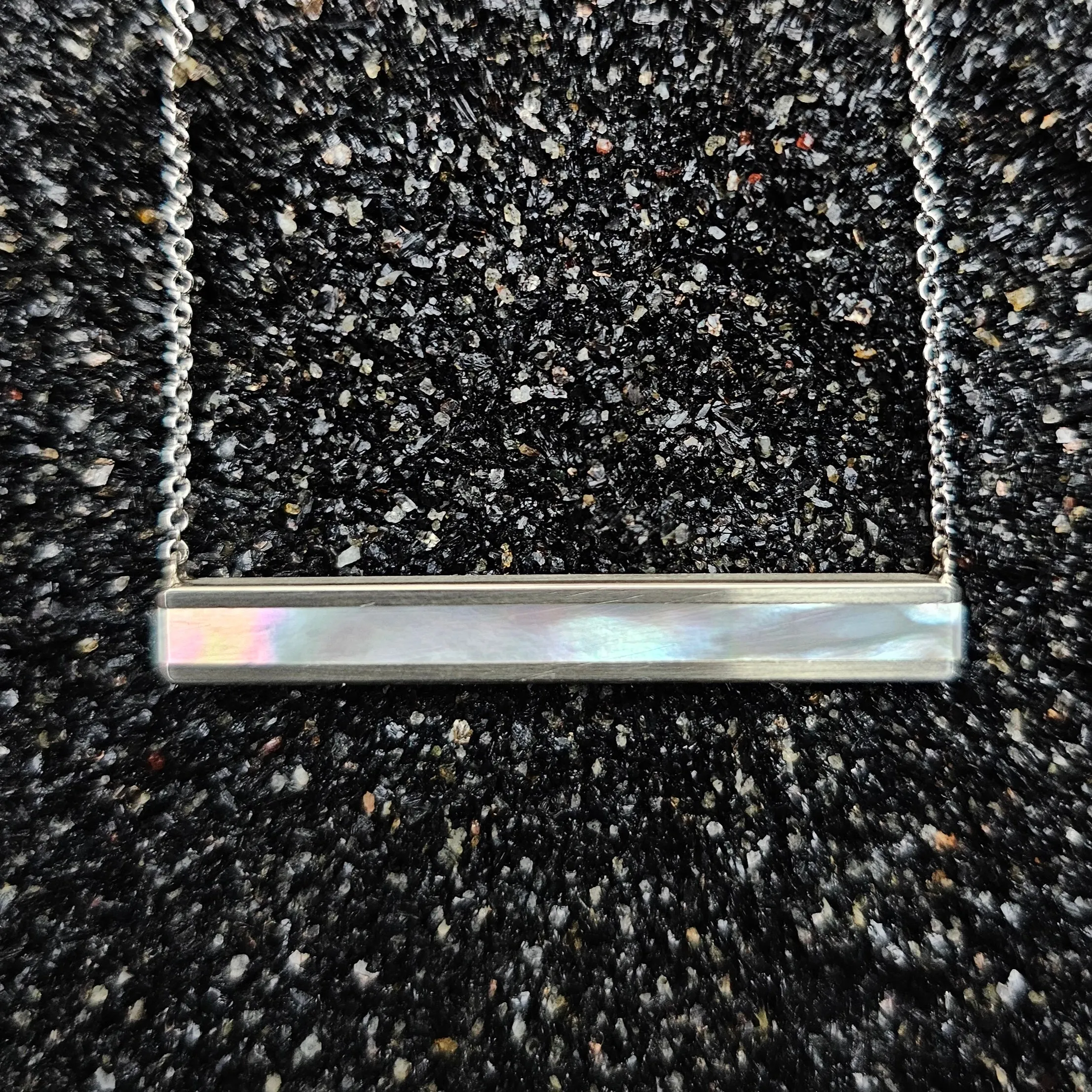 The Unparalleled Necklace (White Mother of Pearl & 14k White Gold)