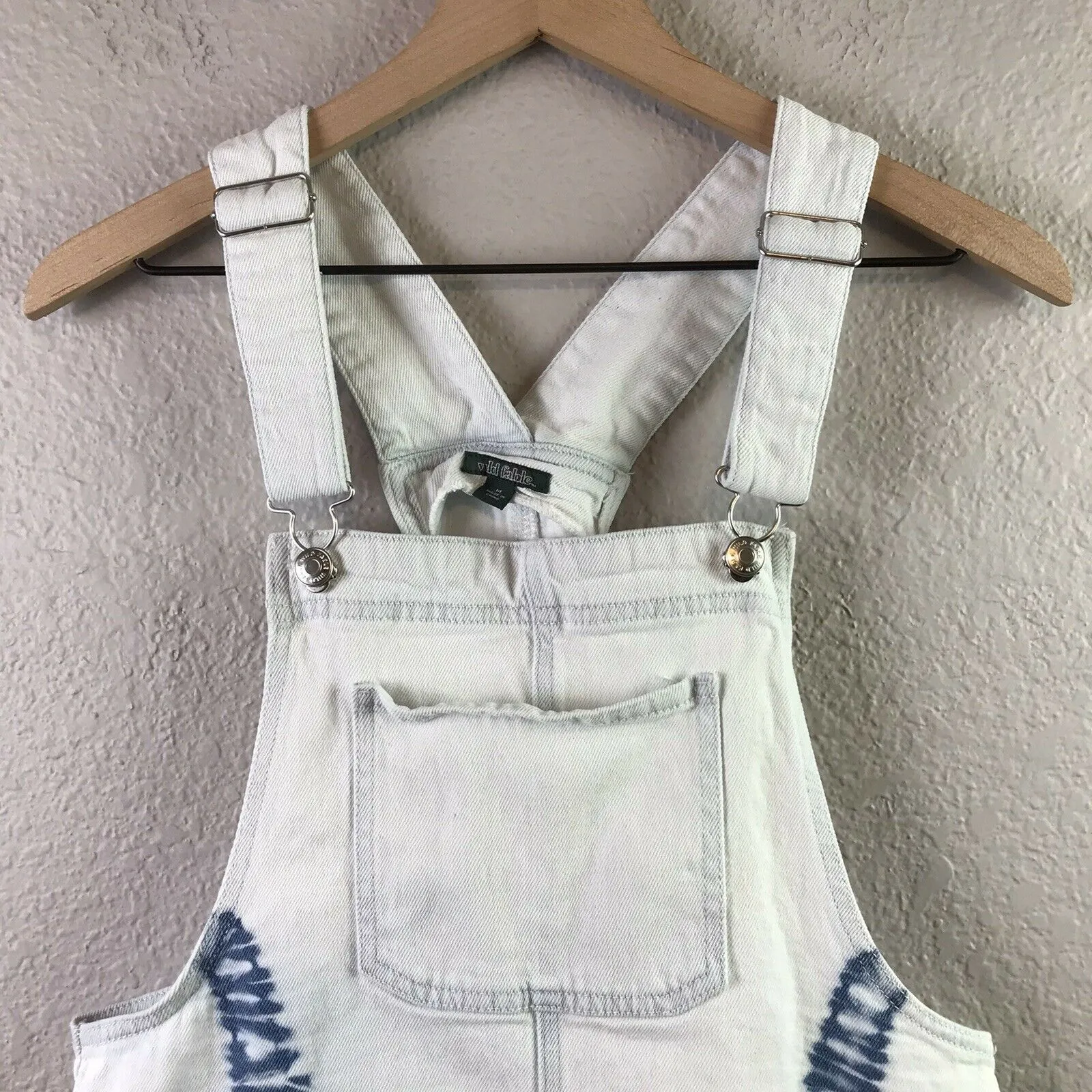Tie Dye Denim Overall Dress