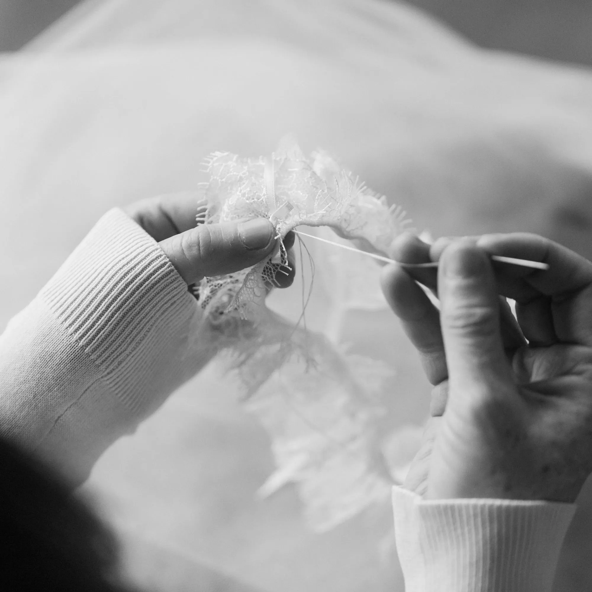 Tulle wedding garter (various colours) - 'Tallé'