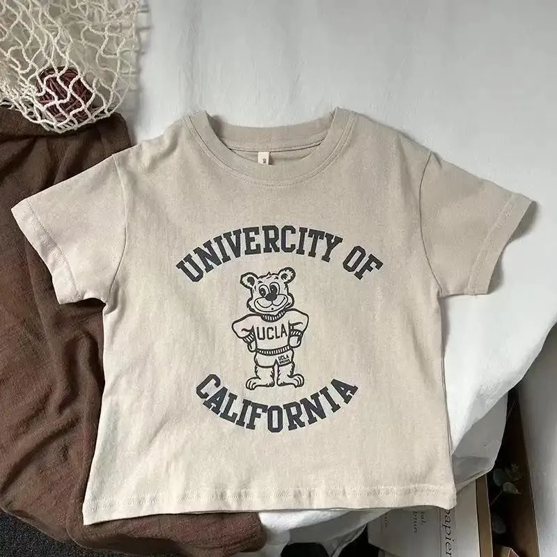 University Inspired Oversized Cartoon Tshirt for Kids