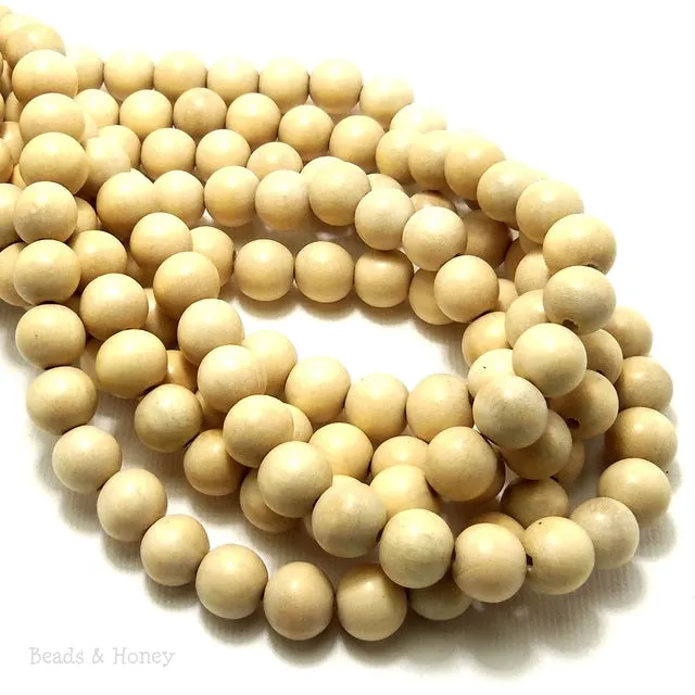 Whitewood Round 8mm (16-Inch Strand)