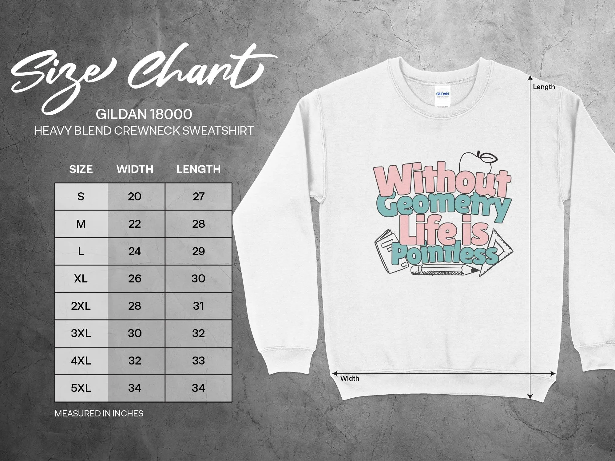 Without Geometry Life is Pointless T-Shirt, Funny Math T-Shirt, Geometry Lover Gift Tee, Unique Graphic T-Shirt, Casual Wear Sweatshirt