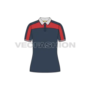 Women's Sport Polo Neck T-shirt